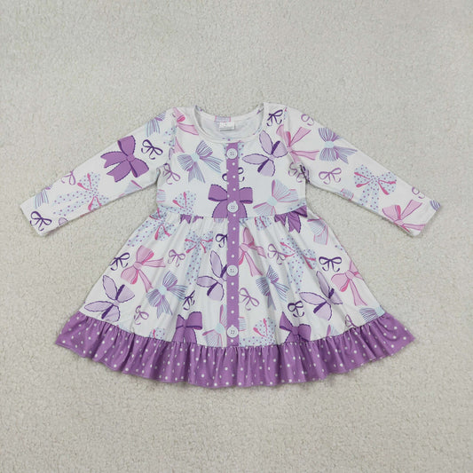 Purple Coquette Bow Dress