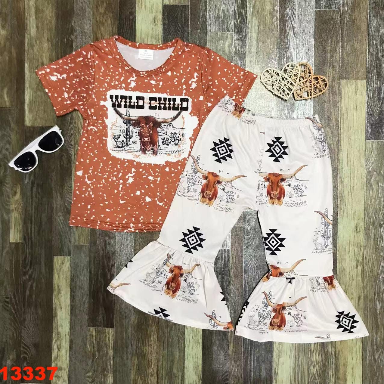 Wild Child Western Bell Bottom Set