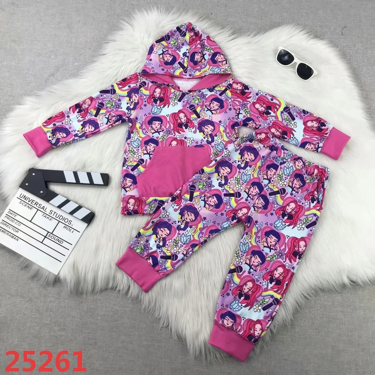 Pink Hunter's Hooded Jogger Set