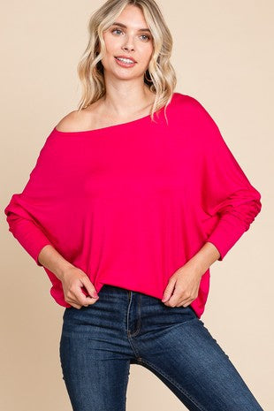 Ashley Hot Pink Long Sleeve