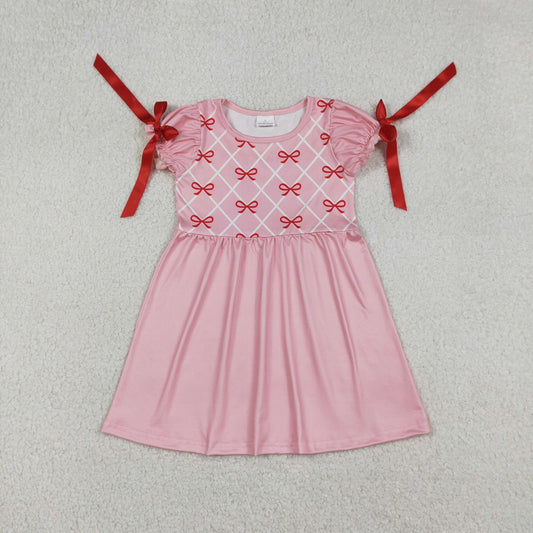 Red + Pink Coquette Bow Dress