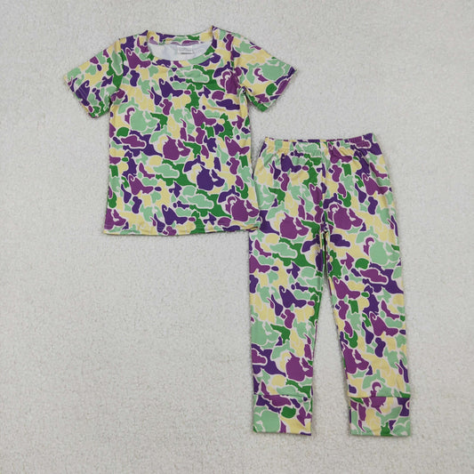 Mardi Gras Camo Pajama Set