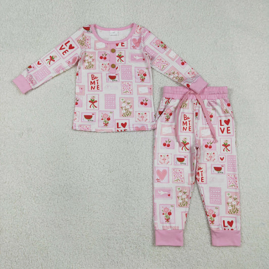 Be Mine Patchwork Valentine's Pajama Set