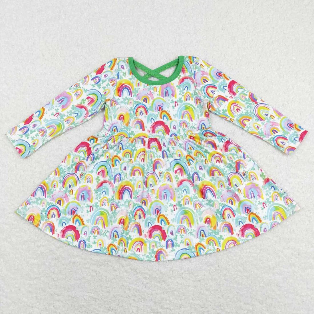 Girls Rainbow Twirl Dress