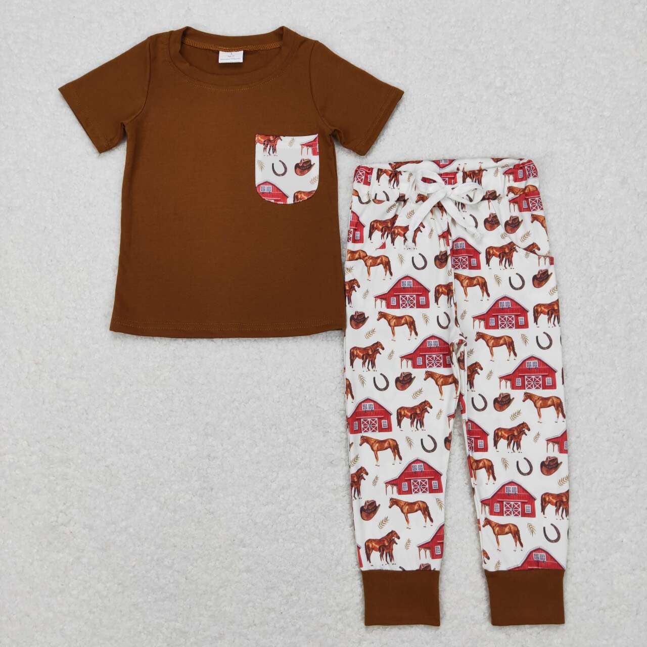 Barn Yard Horse Pajama Set