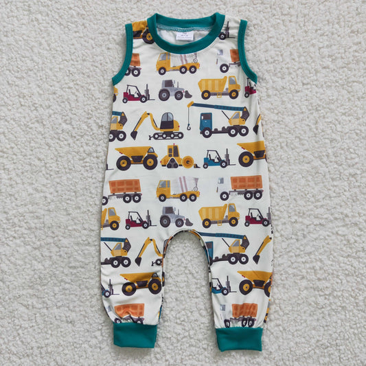 Construction Trucks Romper