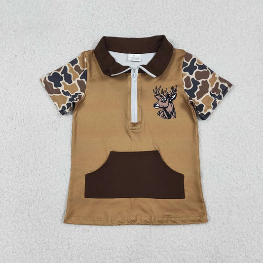 Camo Deer Polo Shirt