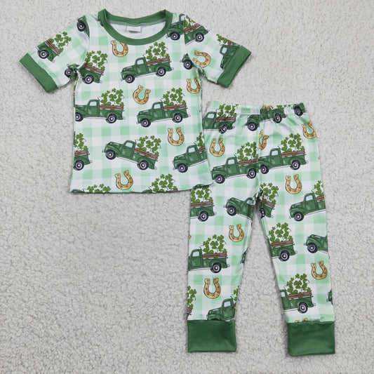 St. Patrick's Day Truck Pajama Set