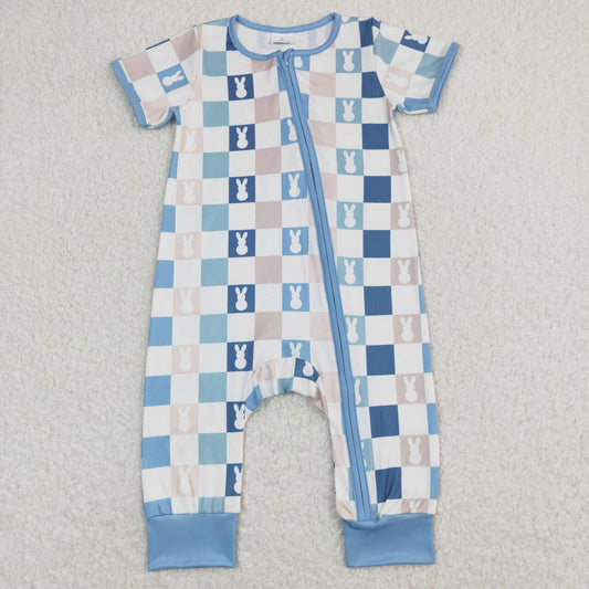 Blue Bunny Checkered Zippy