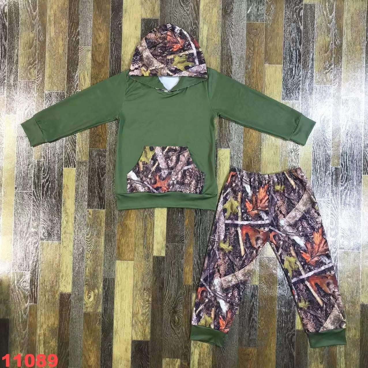 Camo Hooded Jogger Set