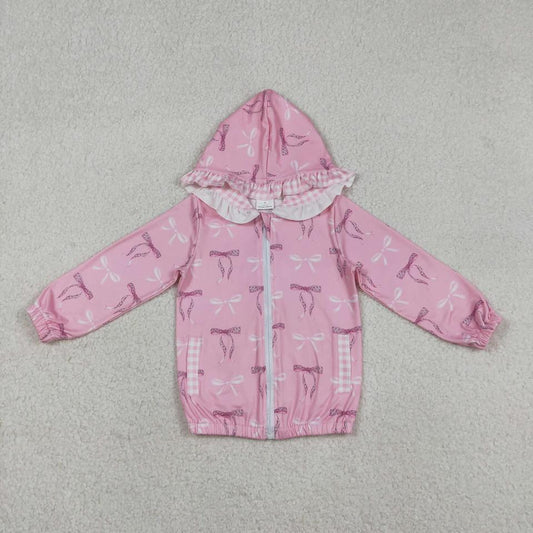 Pink Ruffle Coquette Zip Jacket