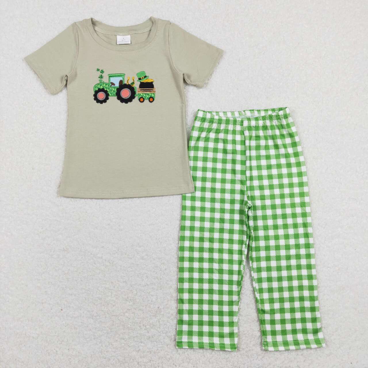 St. Patrick's Day Tractor Pants Set