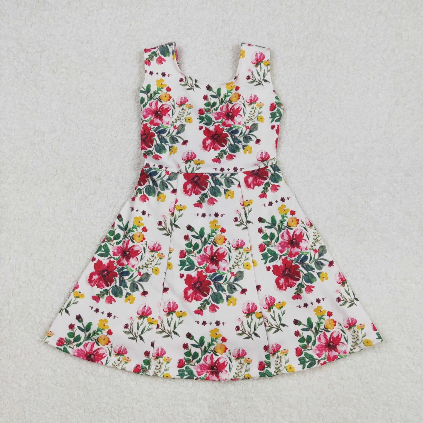 Red + Yellow Floral Yoga Dress