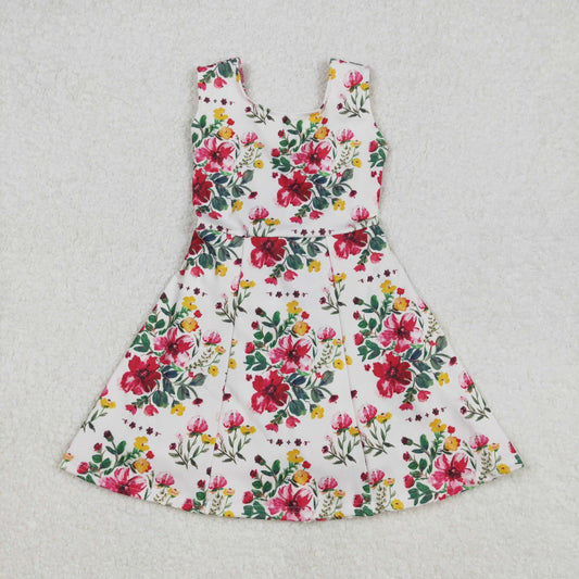 Red + Yellow Floral Yoga Dress