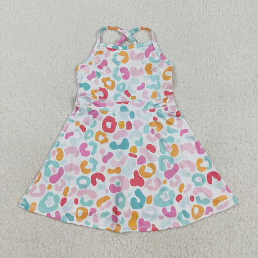 Preppy Cheetah Print Yoga Dress