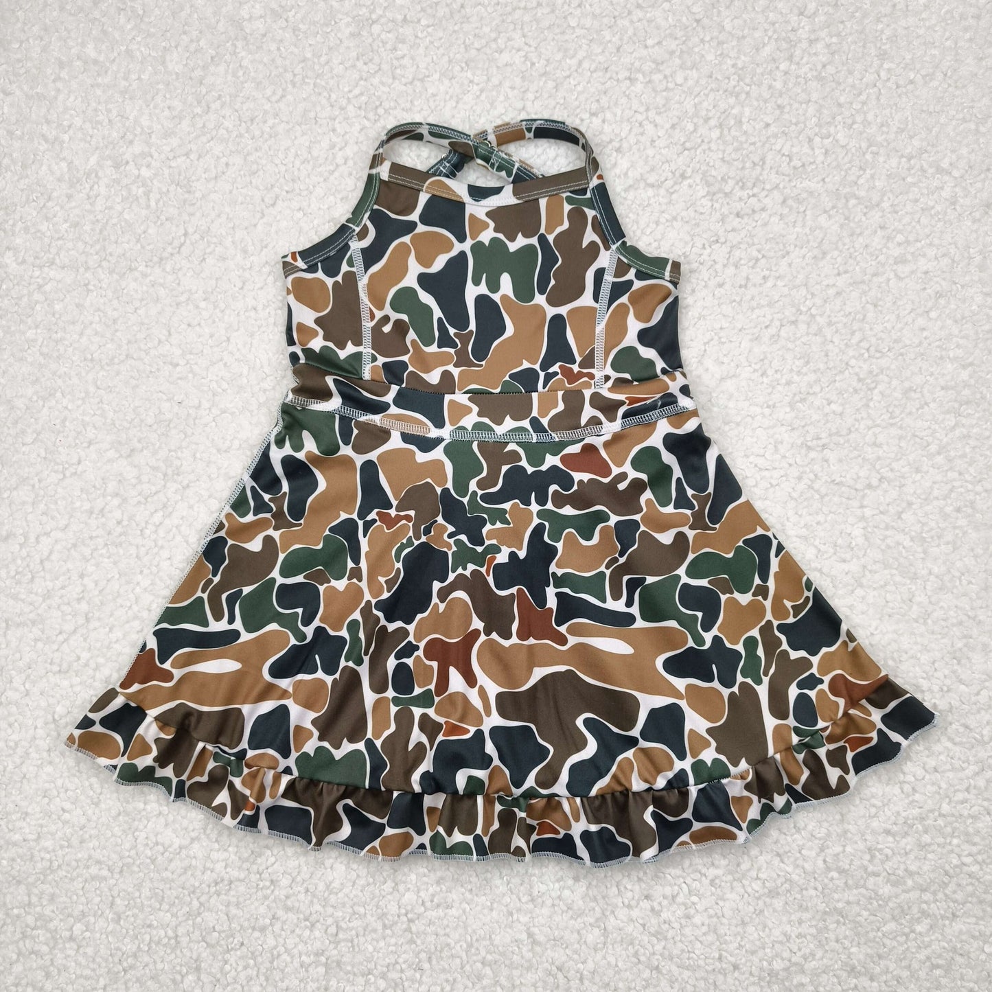 Brown Camo Yoga Dress