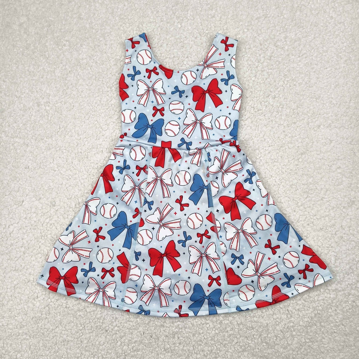 Baseball + Bows Yoga Dress