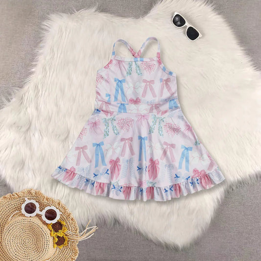 Pastel Bows Yoga Dress