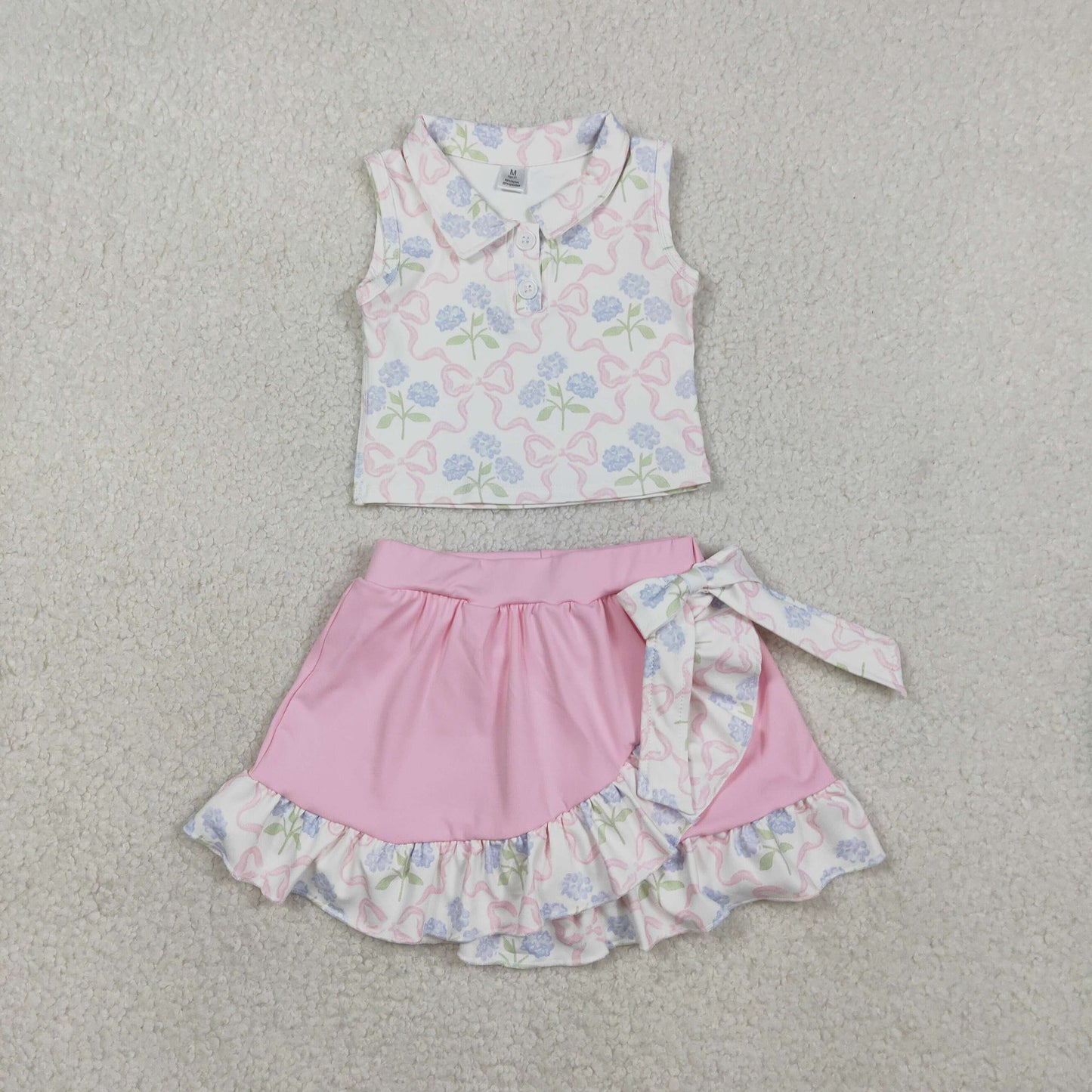 Hydrangea Frame Ruffle Yoga Set