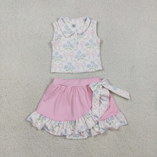 Hydrangea Frame Ruffle Yoga Set