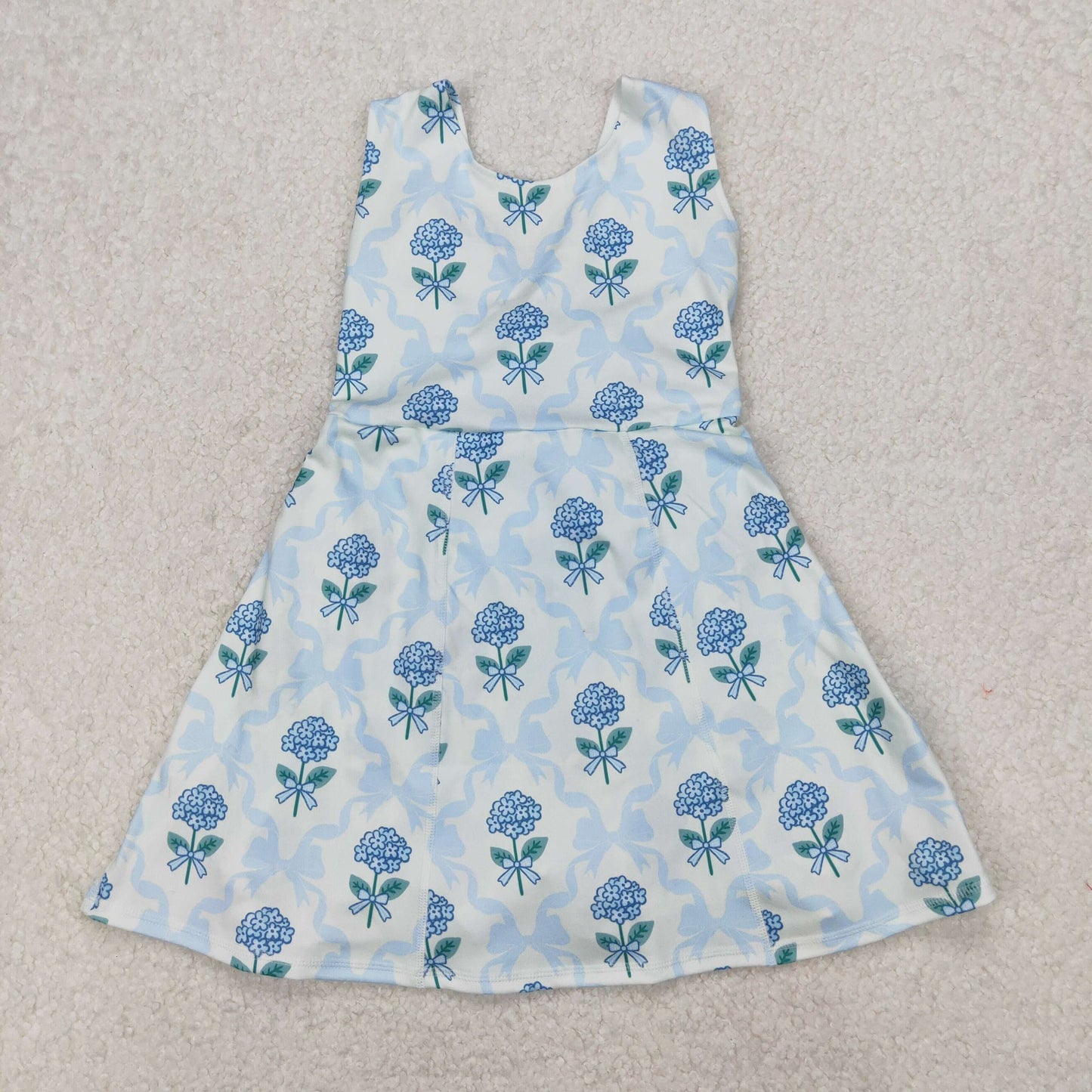 Bows + Hydrangeas Yoga Dress