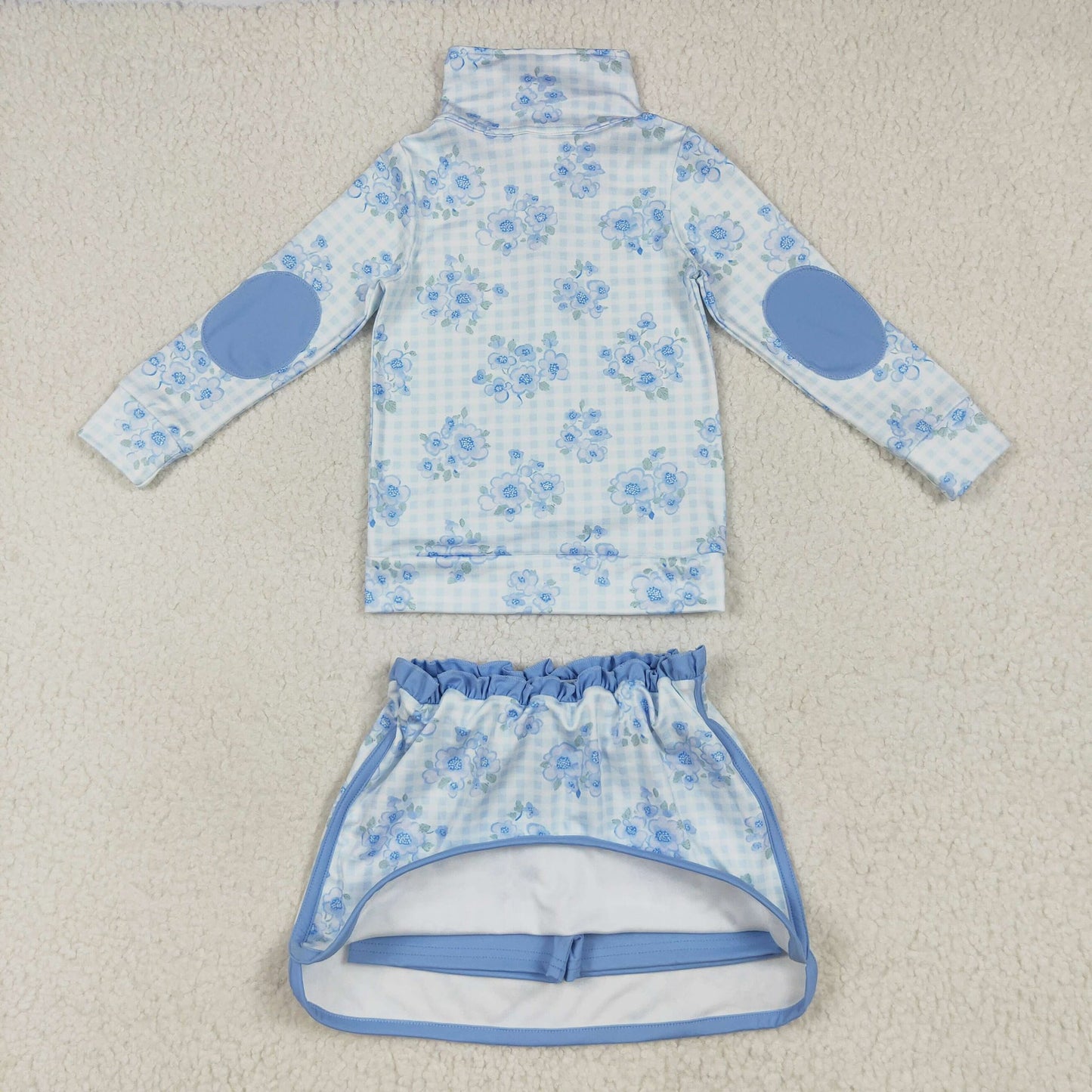 Floral Gingham Yoga Set