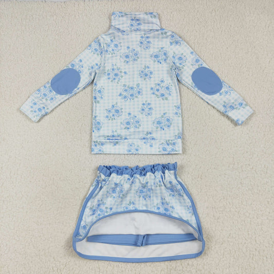 Floral Gingham Yoga Set