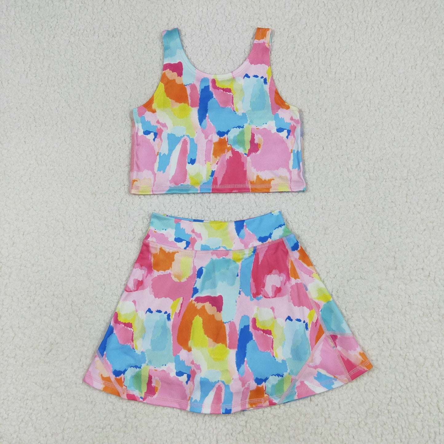 Watercolor Two Piece Yoga Set