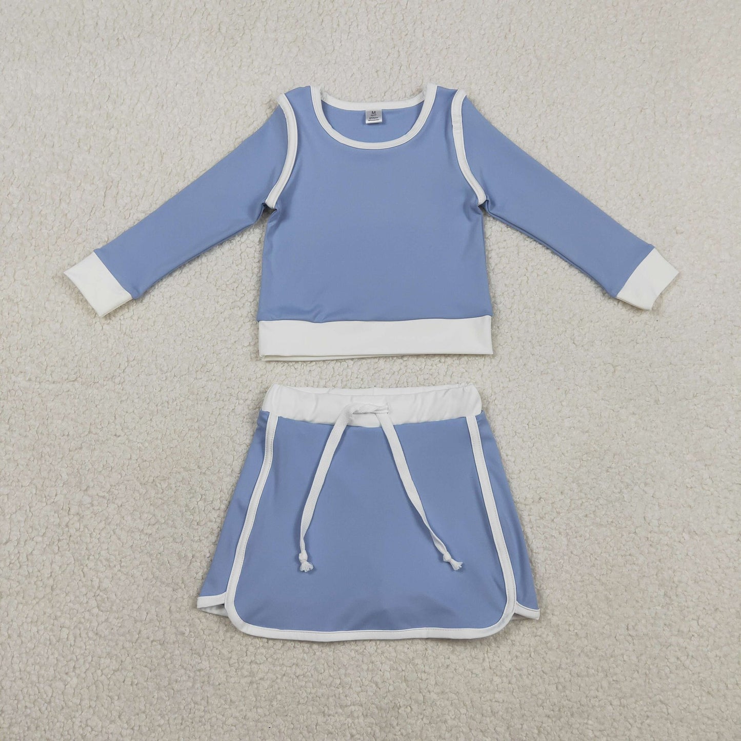 Blue and White Yoga Set