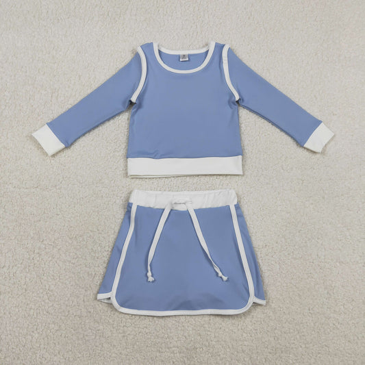 Blue and White Yoga Set