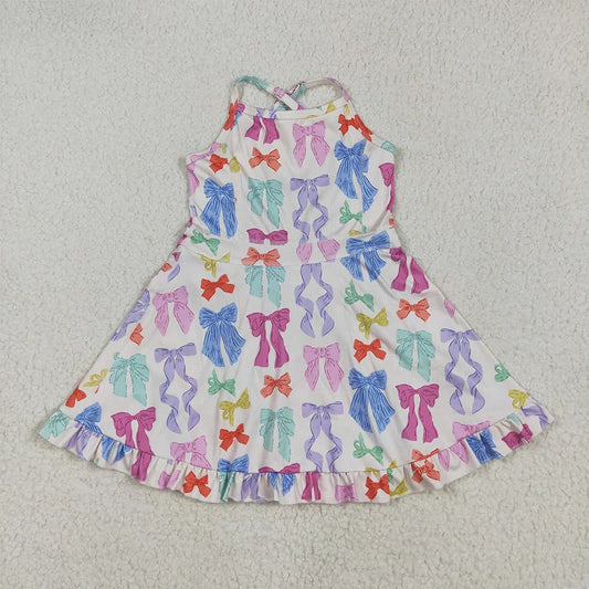 Bright Coquette Ruffle Yoga Dress