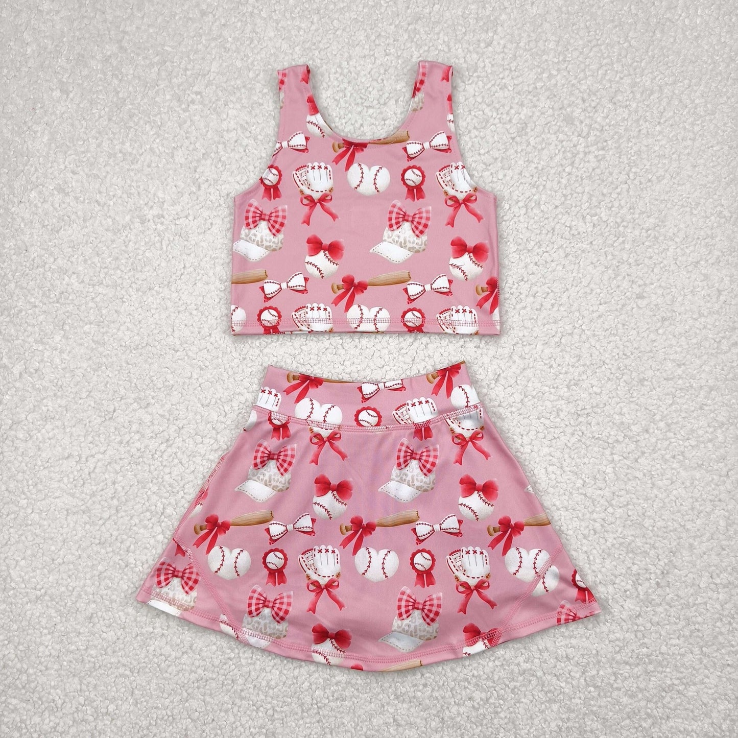 Coquette Baseball Yoga Set