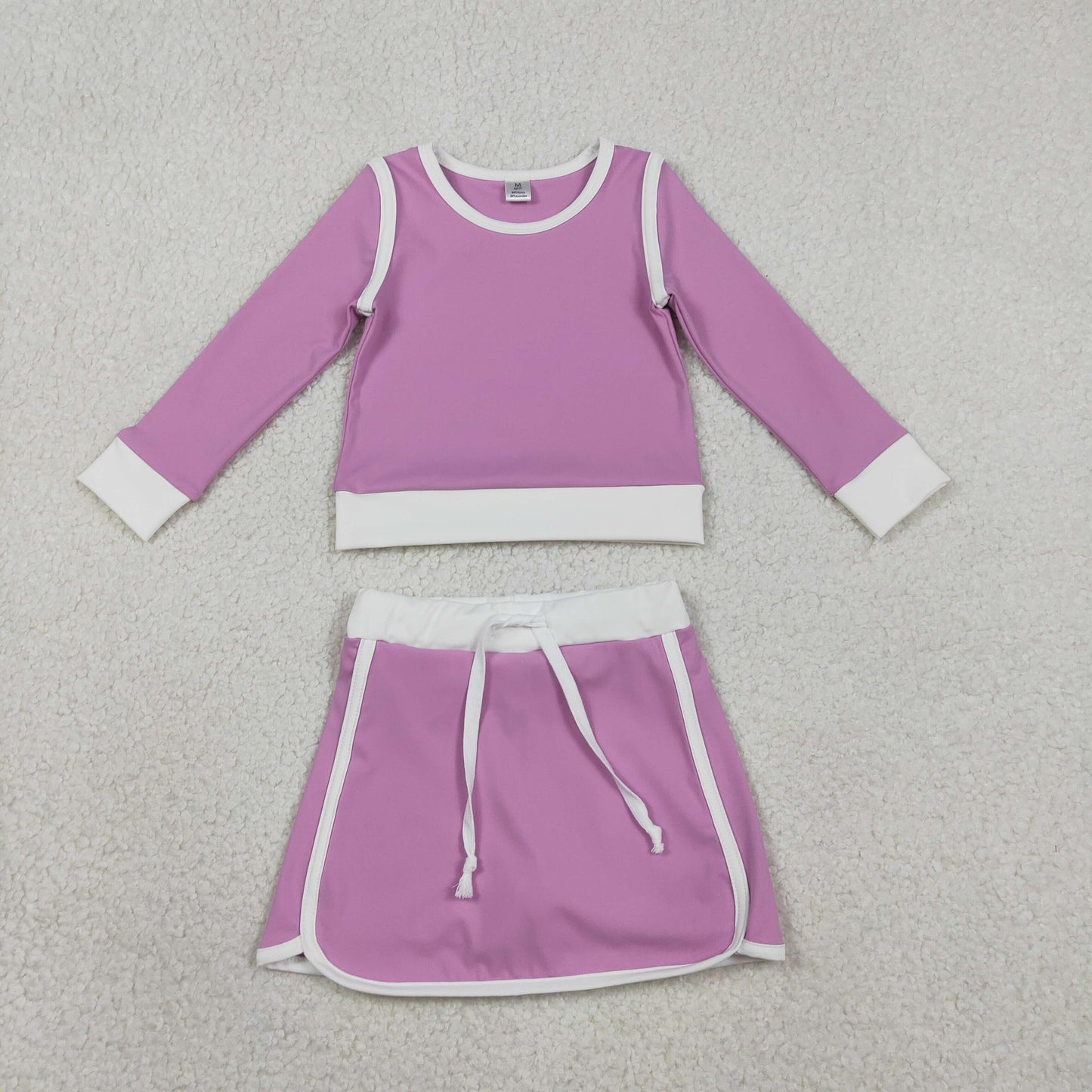 Pink and White Yoga Set