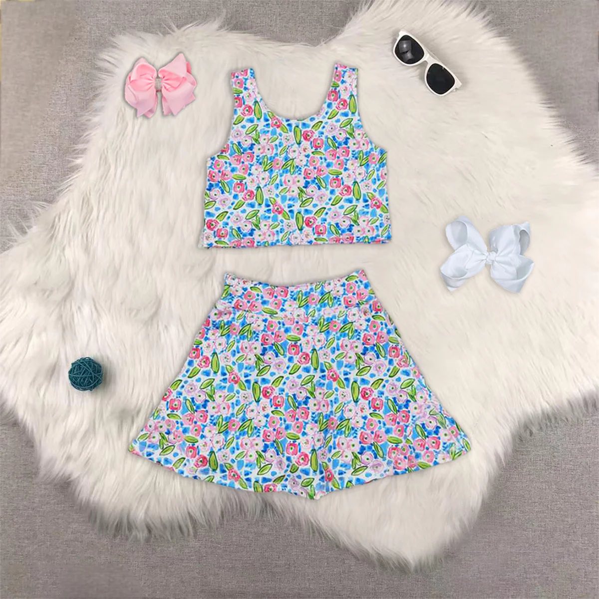 Floral Two Piece Yoga Set