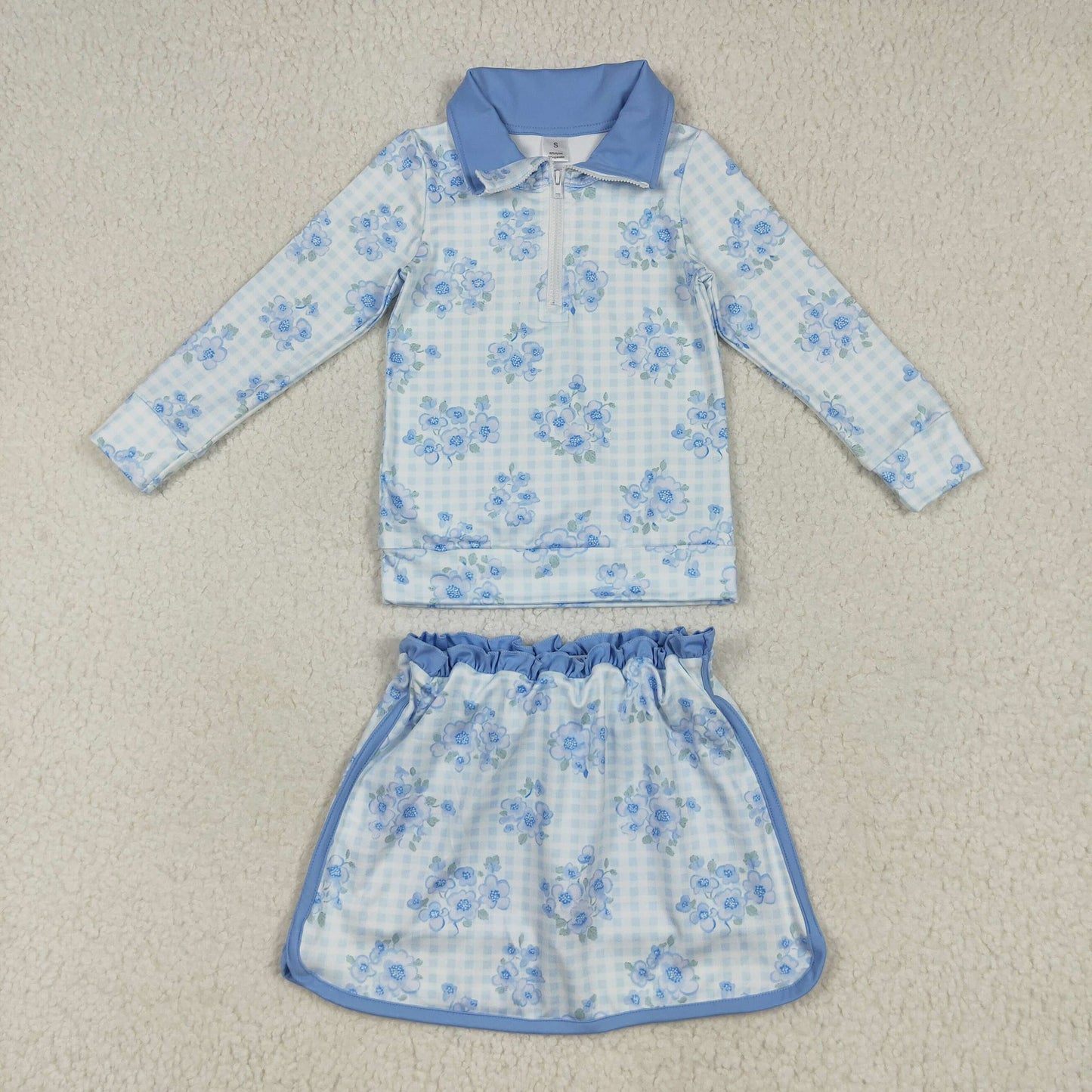 Floral Gingham Yoga Set