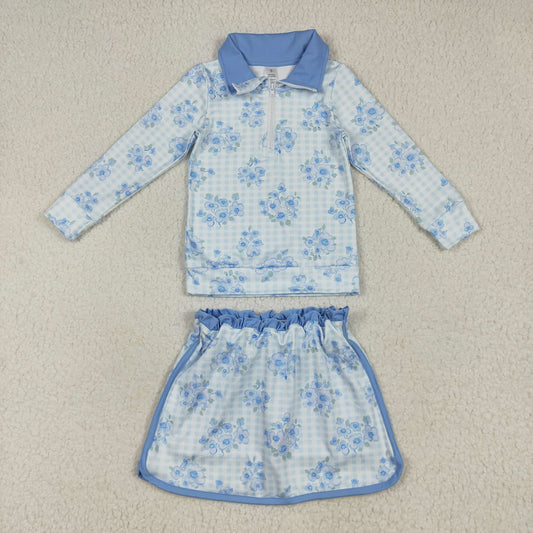 Floral Gingham Yoga Set