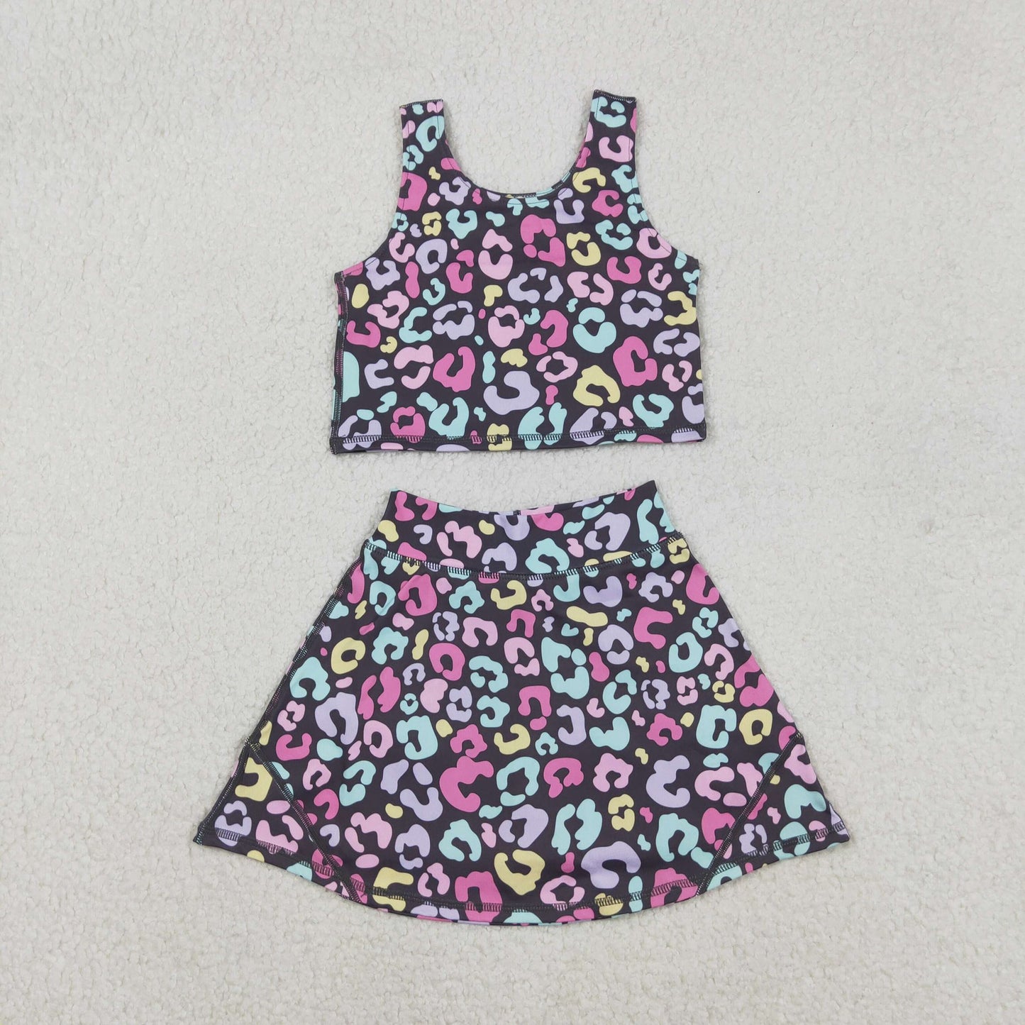 Neon Cheetah Print Yoga Set
