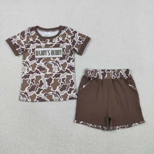 Daddy's Buddy Camo Shorts Set