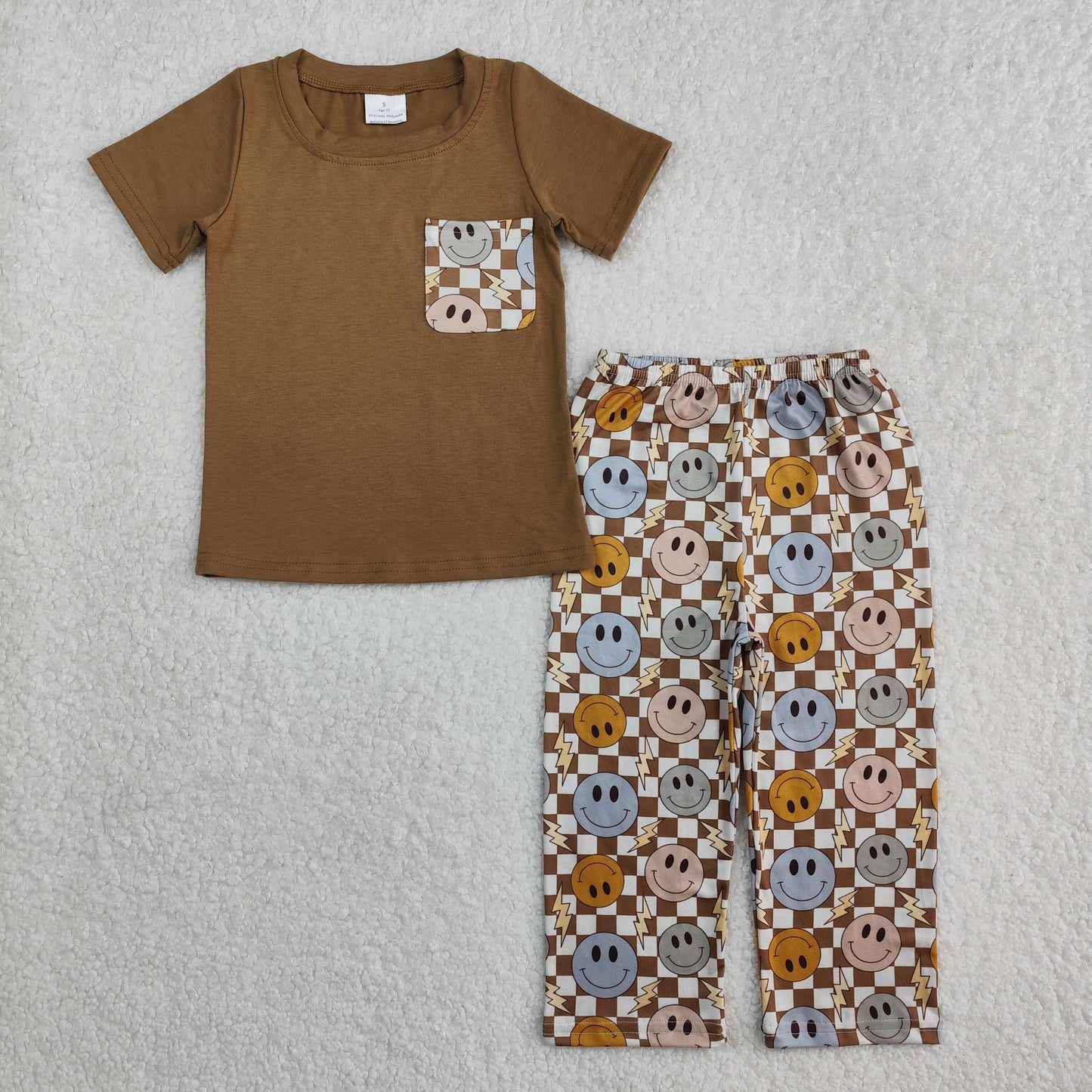 Lightning Smiley Pants Set