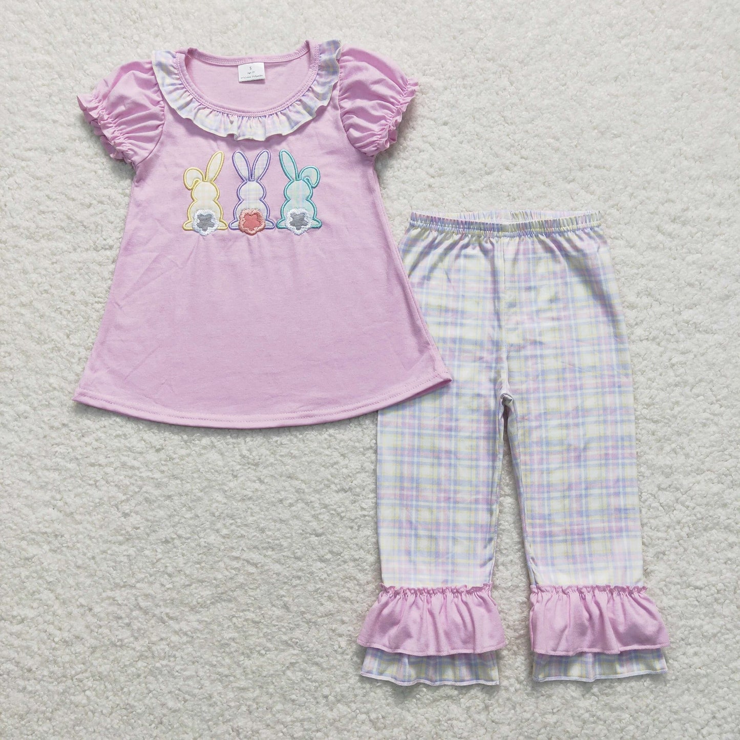 Plaid Bunny Pants Set