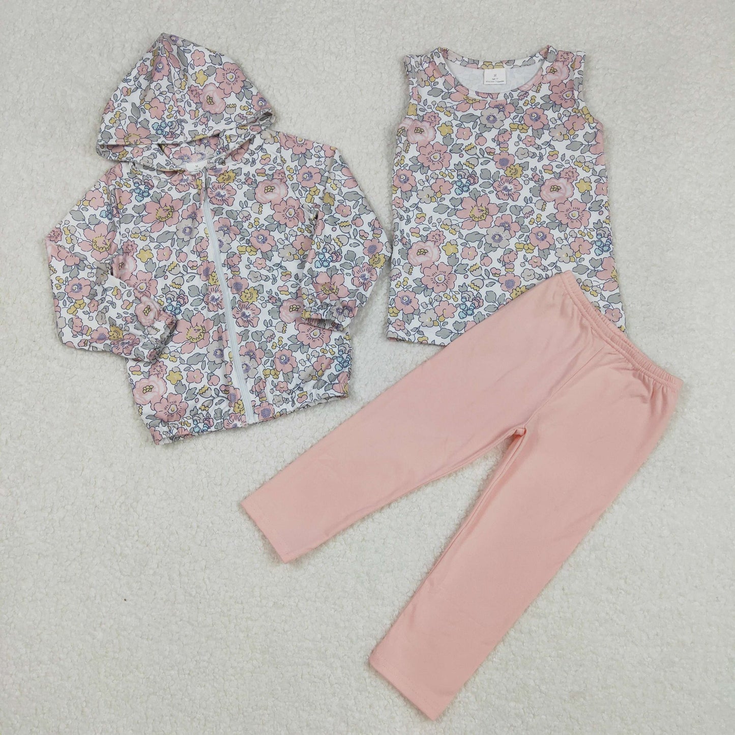 Three Piece Floral Pants Set