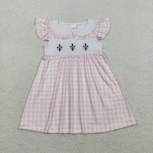 Three Crosses Pink Gingham Dress