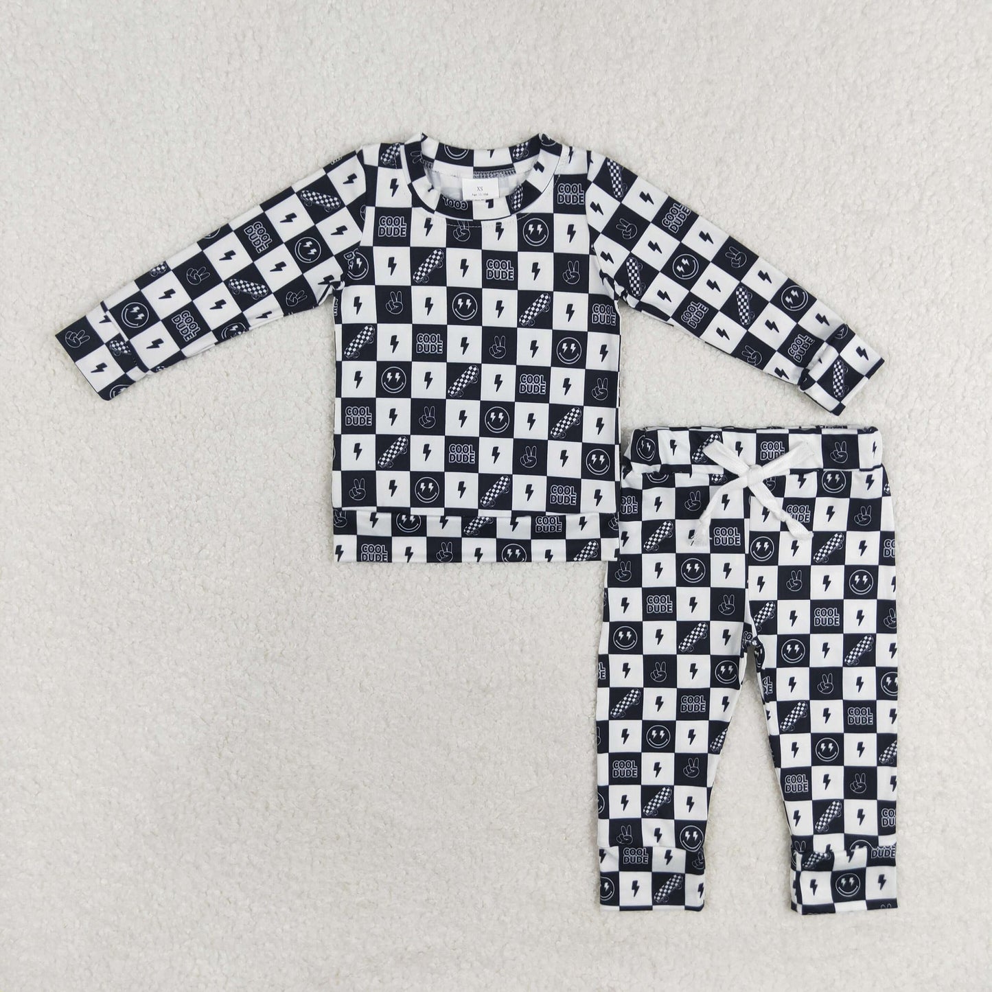 Cool Dude Checkered Jogger Set