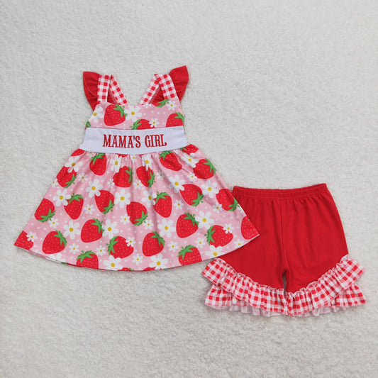 Mama's Girl Ruffle Shorts Set