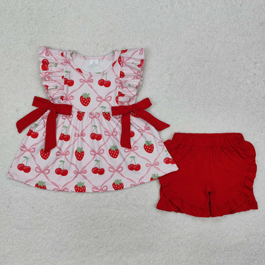 Cherries + Berries Shorts Set