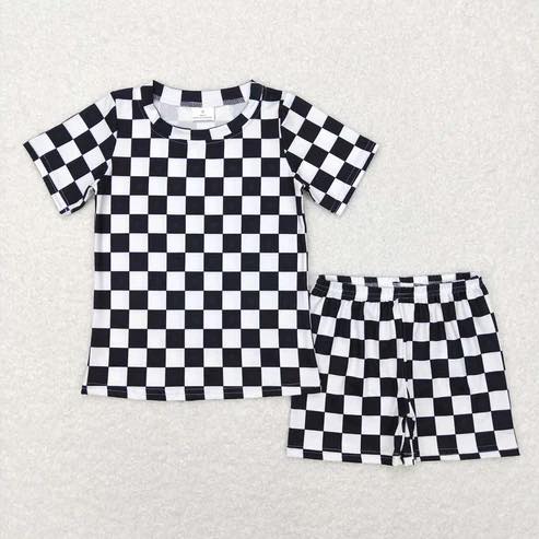 Checkered Shorts Set