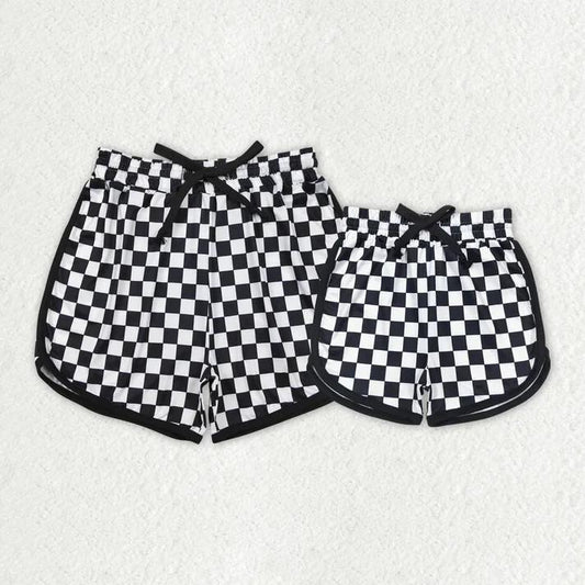 Mommy and Me Checkered Shorts