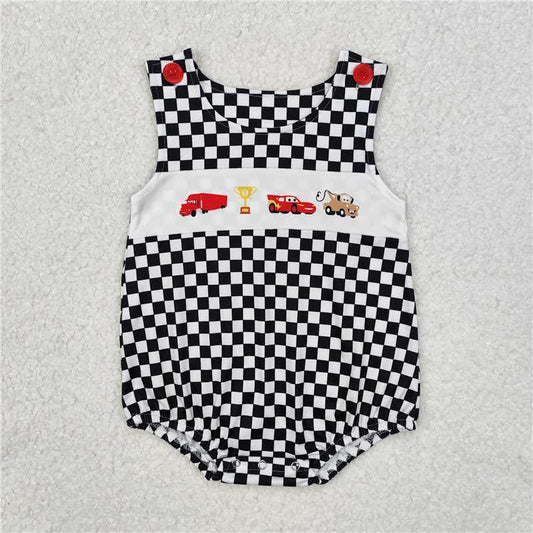 Race Car Checkered Bubble