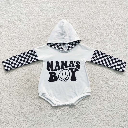 Mama's Boy Checkered Hooded Bubble