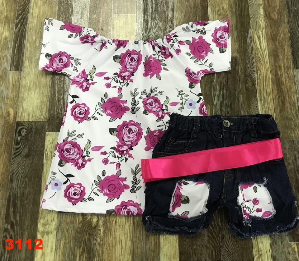 Floral Top Shorts Set